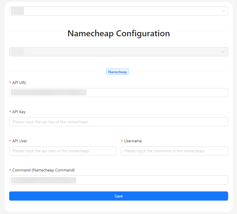 Namecheap Configuration Image