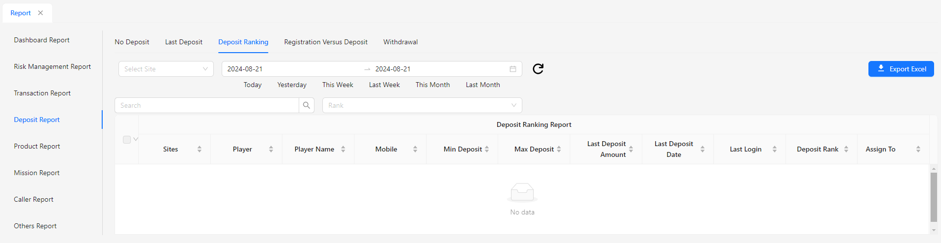 Deposit Ranking Image