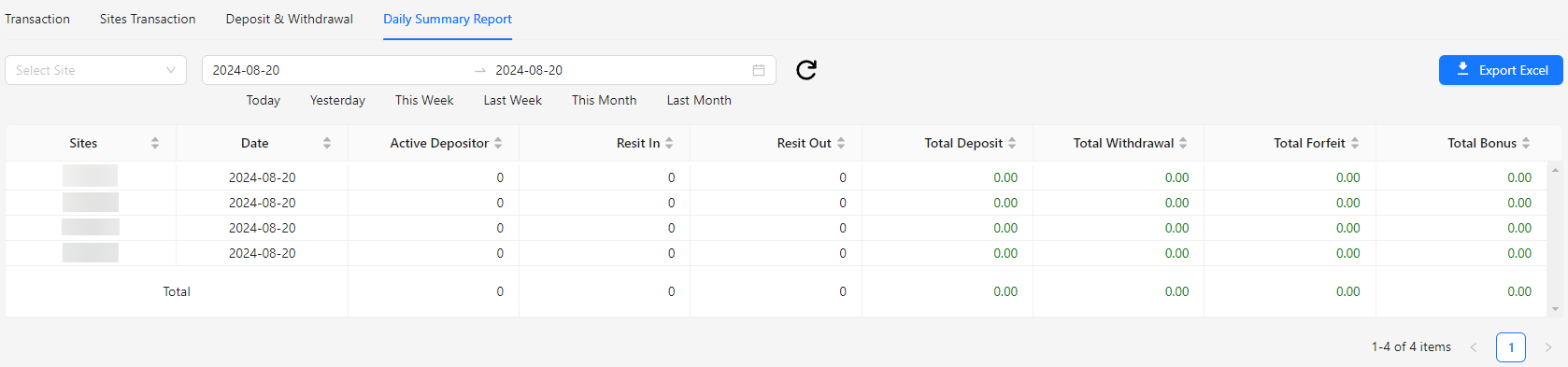 Daily Summary Report Image