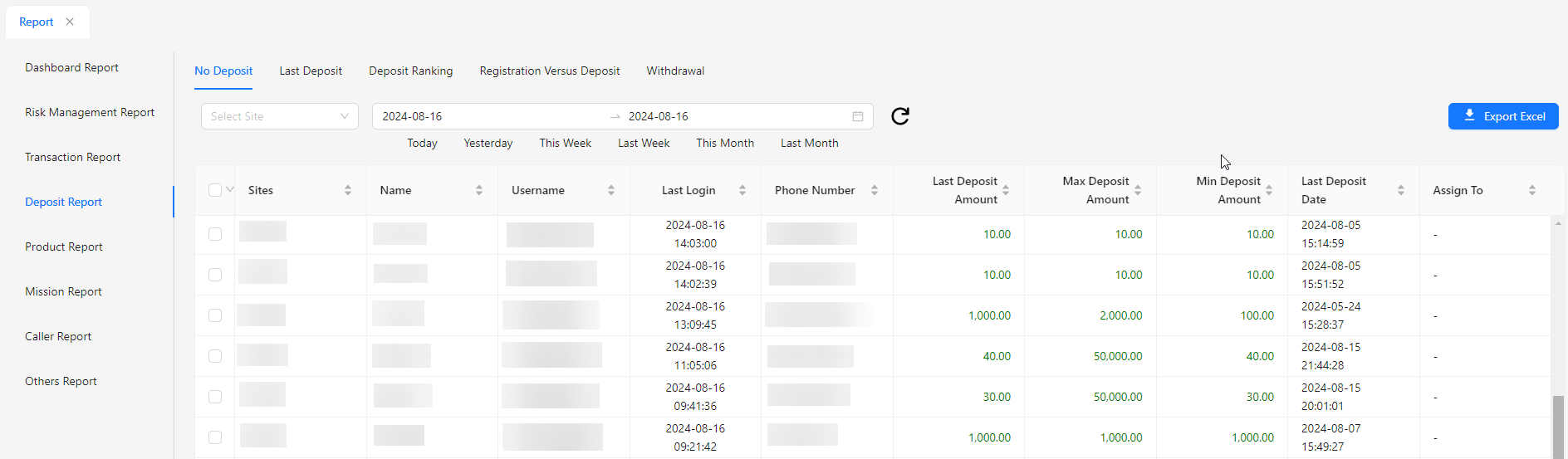 Report Deposit Listing Image